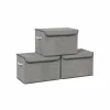 Store SONGMICS 3 Bacs rangement gris