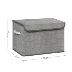Store SONGMICS 3 Bacs rangement gris