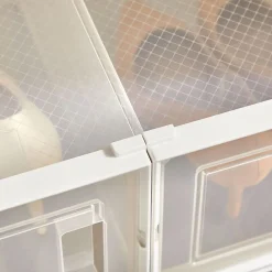 Store SONGMICS 18 Boîtes à chaussures Blanc