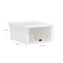 Discount SONGMICS 12 Boîtes à chaussures Blanc