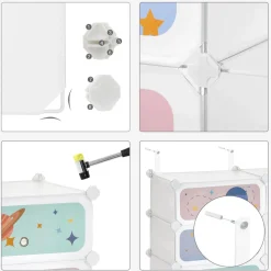 Sale SONGMICS 18 Boîtes à chaussures 3 meubles transparent et blanc nuage