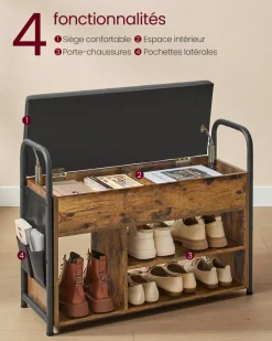 Online SONGMICS 6 boîtes à chaussures jusqu’à la pointure 46 transparent et noir d'encre