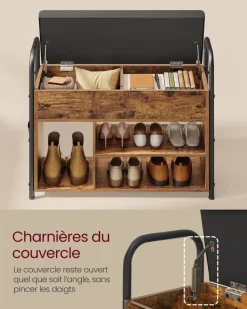 Online SONGMICS 6 boîtes à chaussures jusqu’à la pointure 46 transparent et noir d'encre