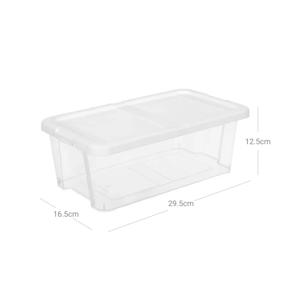 Outlet SONGMICS 8 Boîtes chaussures Blanc