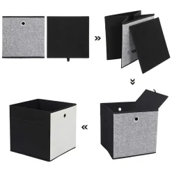 Hot SONGMICS 2 Boîtes couvercles magnétiques