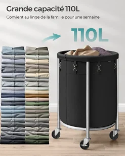 New SONGMICS 6 Boîtes de rangement Gris