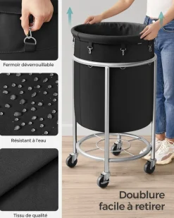 New SONGMICS 6 Boîtes de rangement Gris