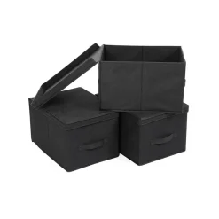 Online SONGMICS 3 Boîtes de rangement noir