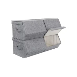 New SONGMICS 4 Boîtes de rangement tissu