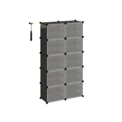 Shop SONGMICS 6 Boîtes de rangements pliable 26 x 26 x 28 cm