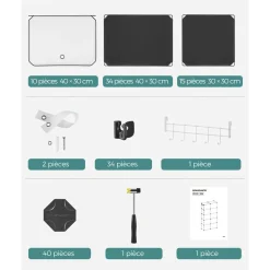 Shop SONGMICS 6 Boîtes de rangements pliable 26 x 26 x 28 cm