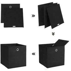 Online SONGMICS 6 Boîtes gris beige noir