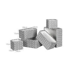 Clearance SONGMICS 6 Boîtes gris foncé