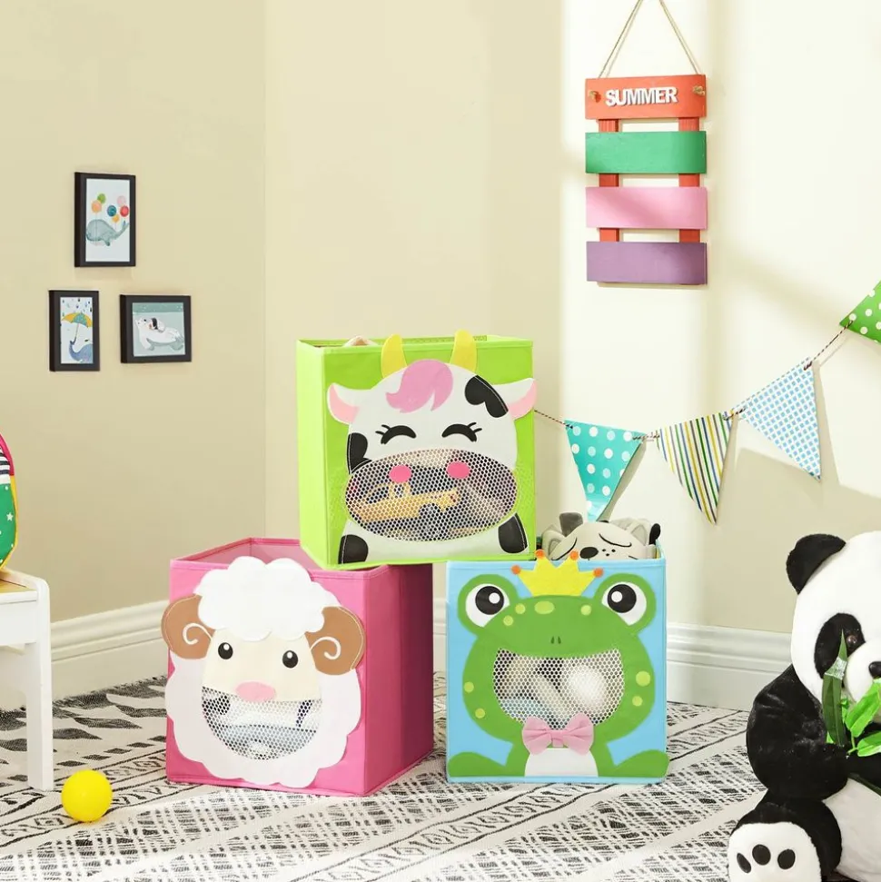 Clearance SONGMICS 3 Boîtes rangement animaux