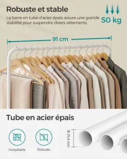 Hot SONGMICS 3 Boîtes rangement pour enfant Blanc