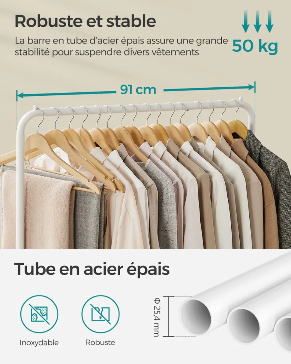 Hot SONGMICS 3 Boîtes rangement pour enfant Blanc