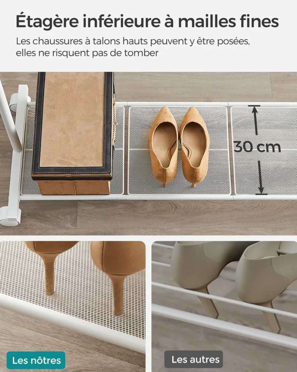 Hot SONGMICS 3 Boîtes rangement pour enfant Blanc