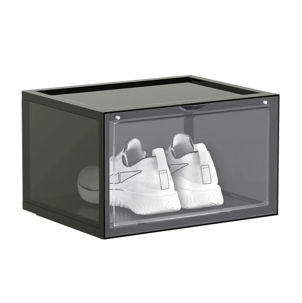 Clearance SONGMICS 20 Boîtes transparent Blanc