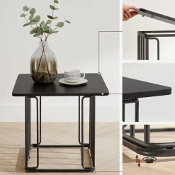 Best SONGMICS 2 Bouts de canapé Blanc