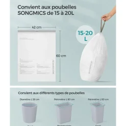 Shop SONGMICS 3 Cadres photo verre Blanc