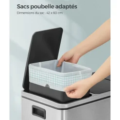 Shop SONGMICS 3 Cadres photo verre Blanc