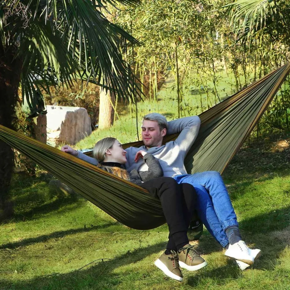 Best Sale SONGMICS 2 Chaises camping vert olive