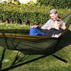 Best Sale SONGMICS 2 Chaises camping vert olive