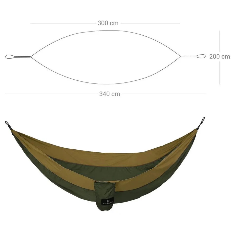 Best Sale SONGMICS 2 Chaises camping vert olive