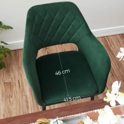 Flash Sale SONGMICS 2 Chaises courbées vert
