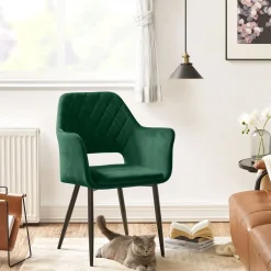 Flash Sale SONGMICS 2 Chaises courbées vert