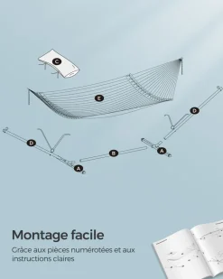 Best Sale SONGMICS 2 Chaises de camping pliable