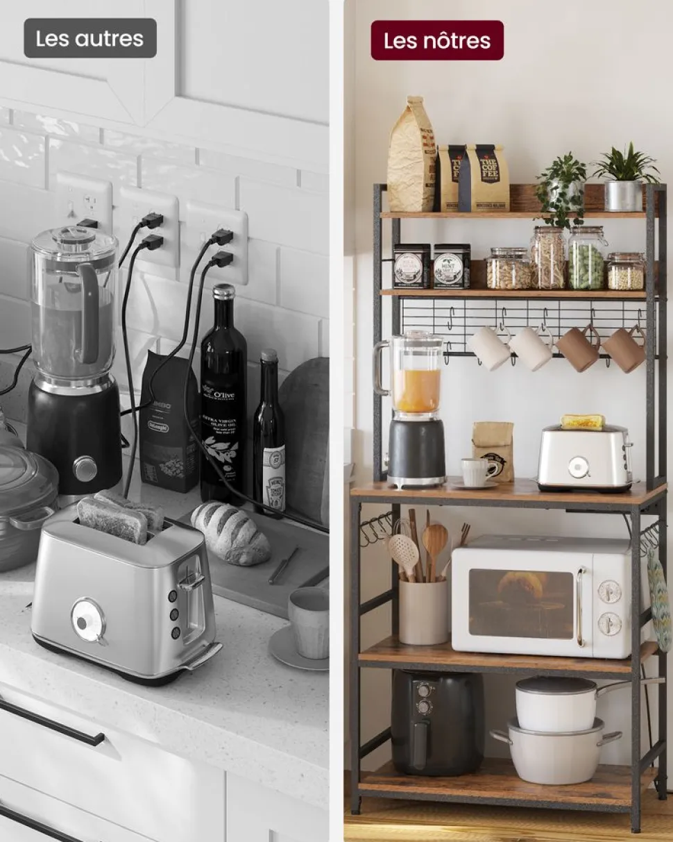 Flash Sale SONGMICS 2 Chaises design X Noir