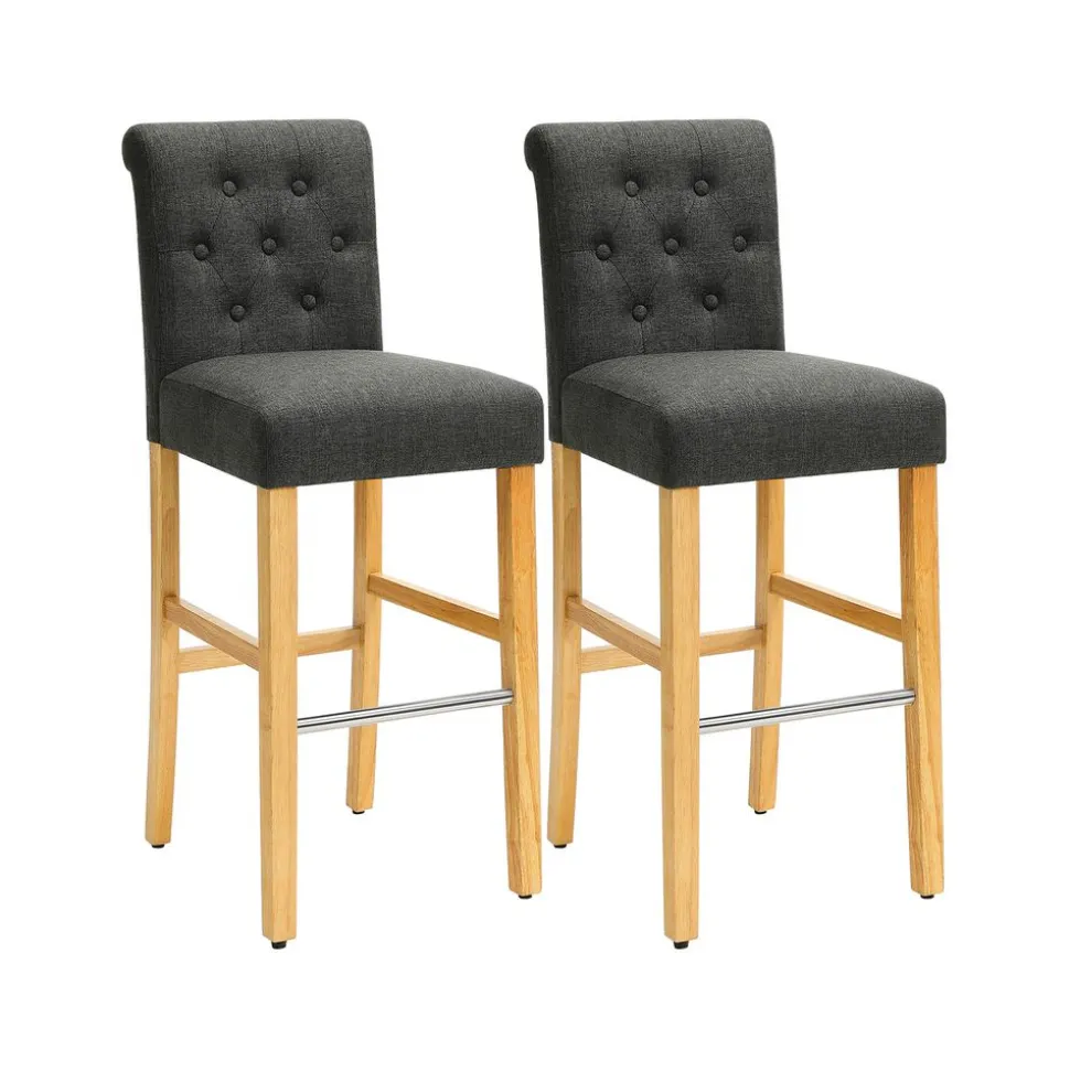 Best Sale SONGMICS 2 Chaises dossier Gris