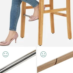 Best Sale SONGMICS 2 Chaises dossier Gris