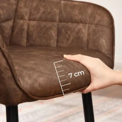 Discount SONGMICS ２ Chaises hautes foncé Gris