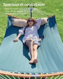 Flash Sale SONGMICS 2 Chaises longues portables avec bandoulières 158 x 55 cm bleu ciel