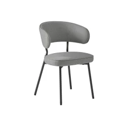Shop SONGMICS 2 Chaises moderne gris