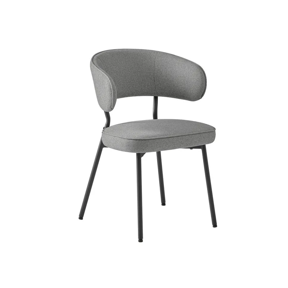 Shop SONGMICS 2 Chaises moderne gris
