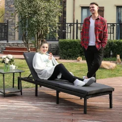 Discount SONGMICS 2 Chaises pliantes alu gris