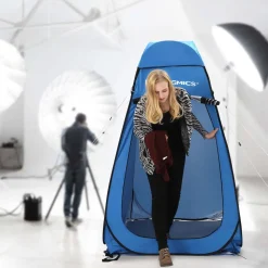 Fashion SONGMICS 2 Chaises pliantes camping avec porte-gobelet gris ardoise