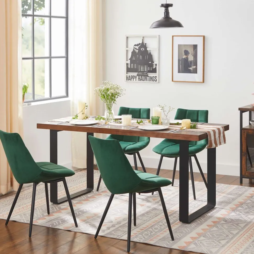 Cheap SONGMICS 2 Chaises PU Gris