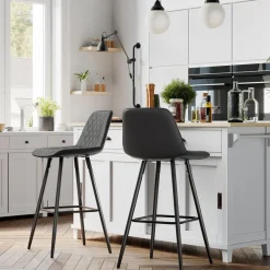 Shop SONGMICS 2 Chaises salle à manger gris