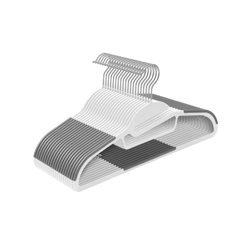 Store SONGMICS 20 Cintres antidérapants blanc