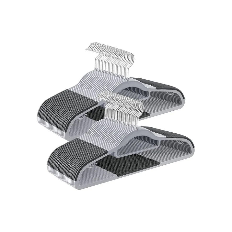 Cheap SONGMICS 50 Cintres antidérapants gris