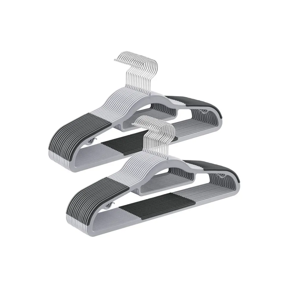 Cheap SONGMICS 50 Cintres antidérapants gris