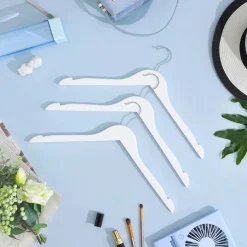 Clearance SONGMICS 20 Cintres bois blanc