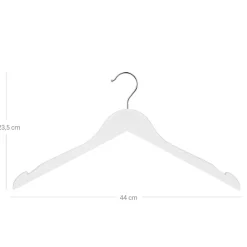 Clearance SONGMICS 20 Cintres bois blanc