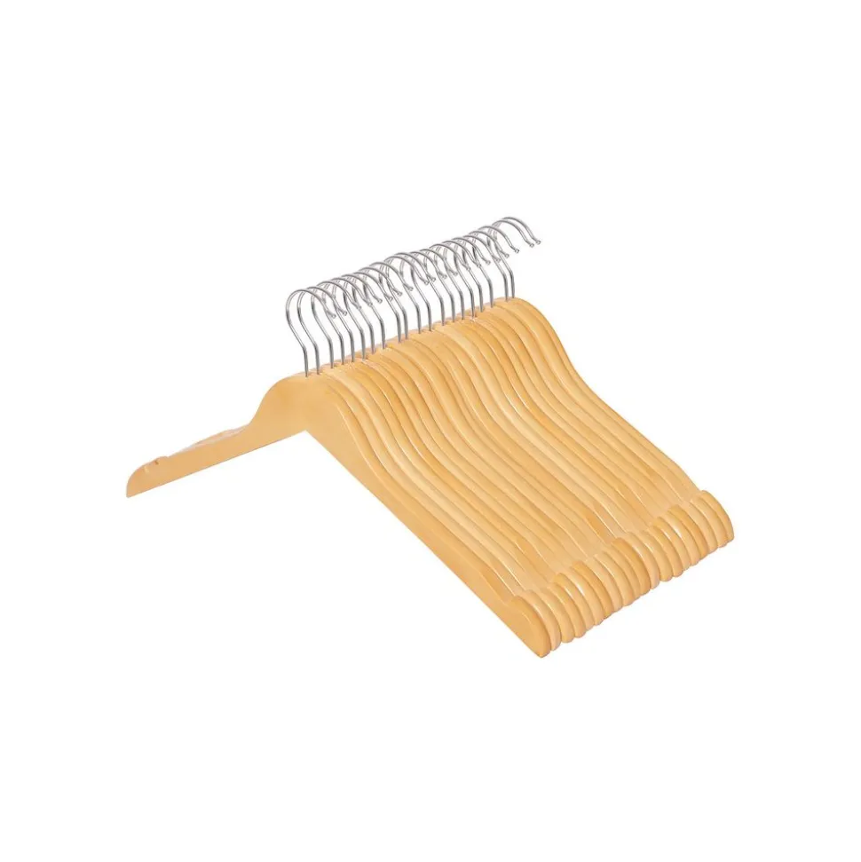 Clearance SONGMICS 20 Cintres bois blanc