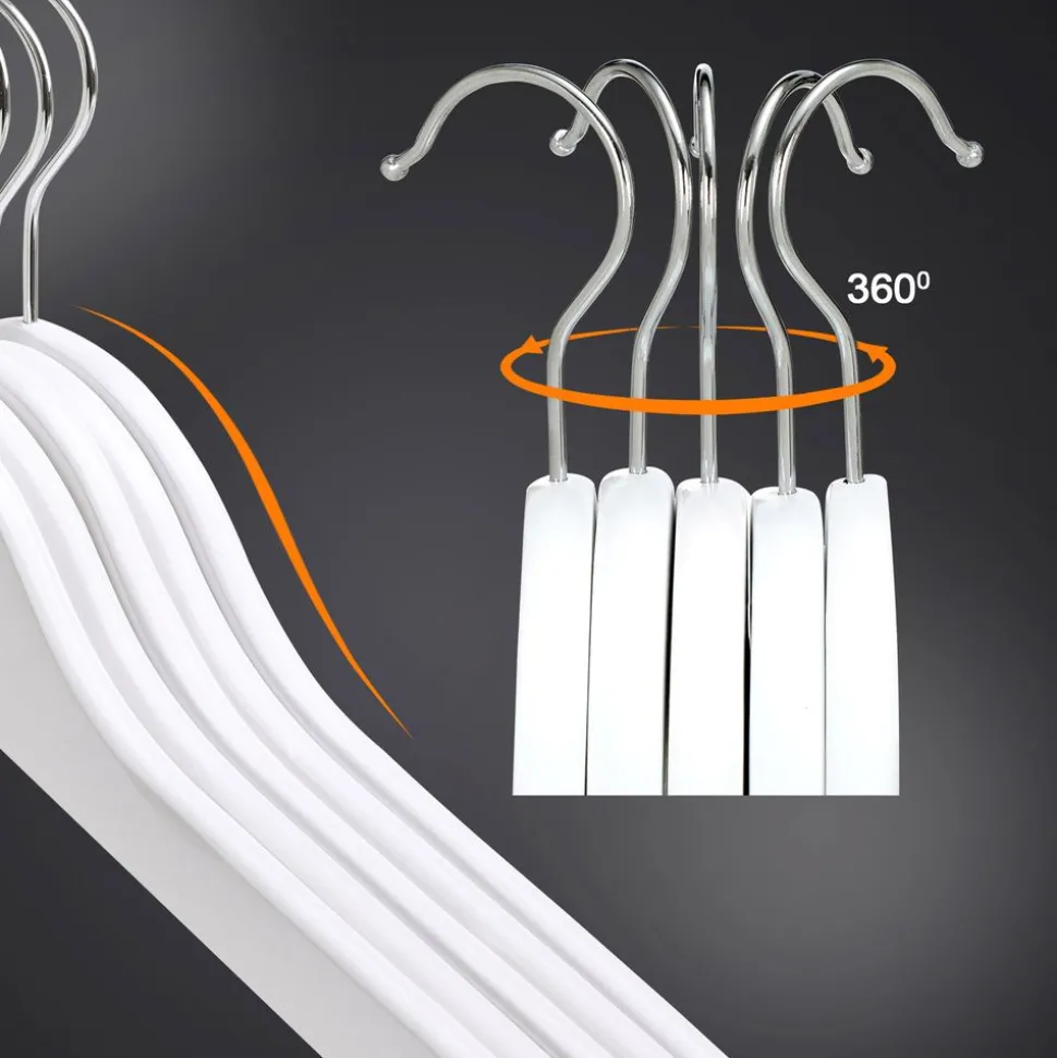 Cheap SONGMICS 30 Cintres bois massif blanc