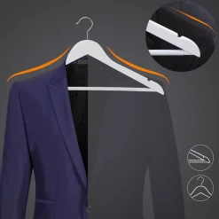 Cheap SONGMICS 30 Cintres bois massif blanc